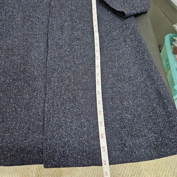 Destination Mens Topcoat Size 34S Navy Wool Silk Water